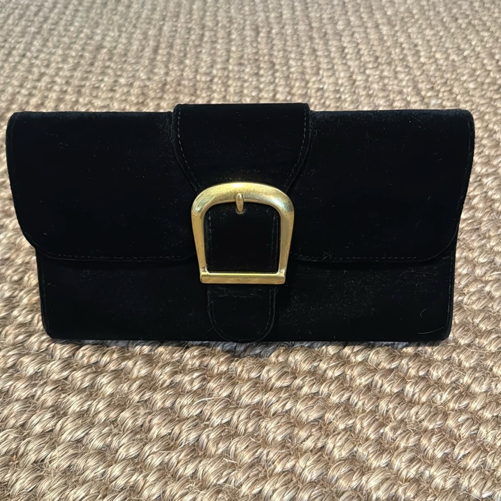 Rylan Velvet Clutch/Shoulder Bag Removable Strap